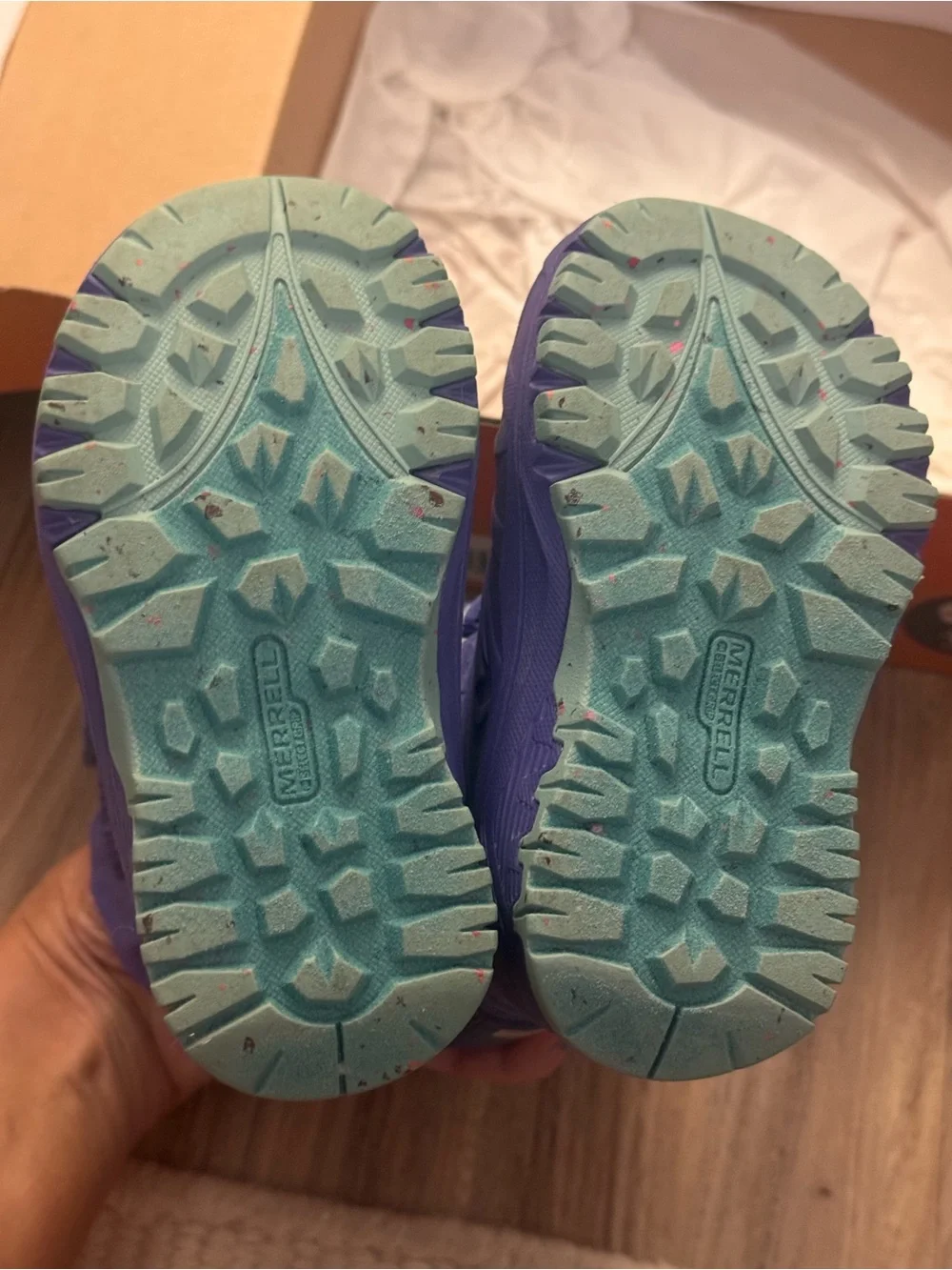 Merrell Kids Purple & Teal Patterned Winter Boots
